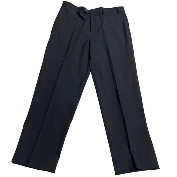Ralph Lauren Dress Pants Total Comfort Wool Flat Front Trousers Mens 36x30  Blue - Picture 1 of 10